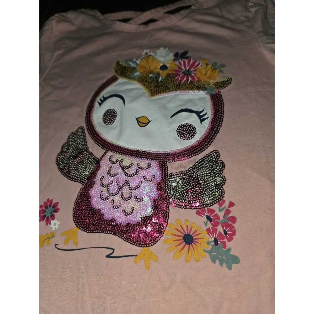 Isaac mizrahi fall autumn owl floral top and skirt size 10 12 back to school